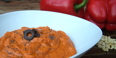 Roasted Red Pepper and Garlic Pesto